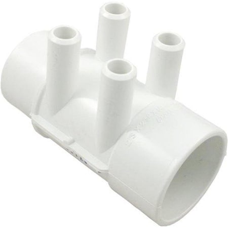 Gecko Alliance 672-4160 4-Port Flow Thru Pool And Spa Manifold GE36034